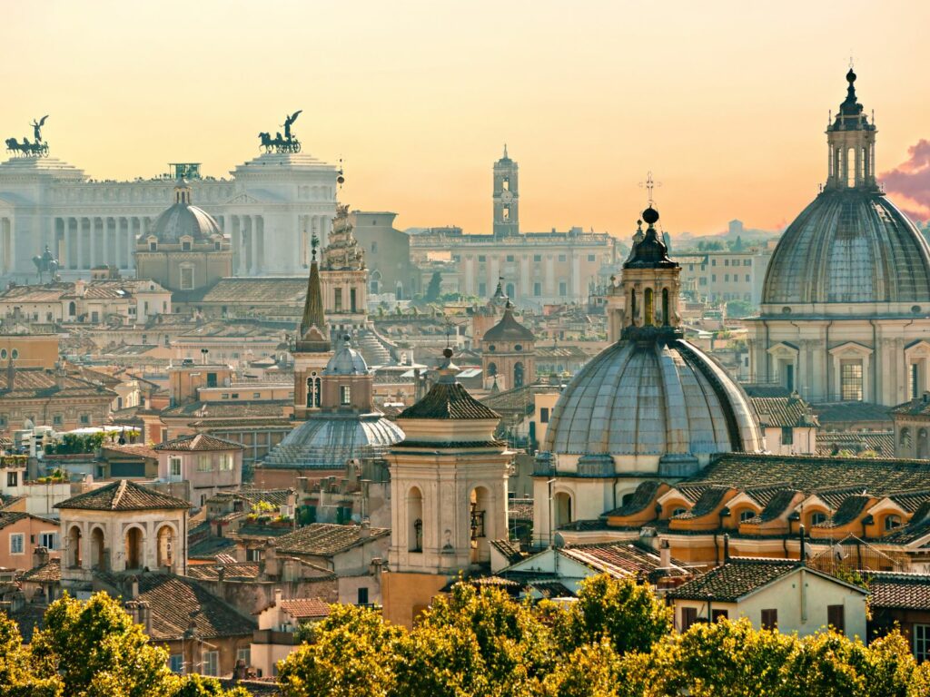 rooftops in rome