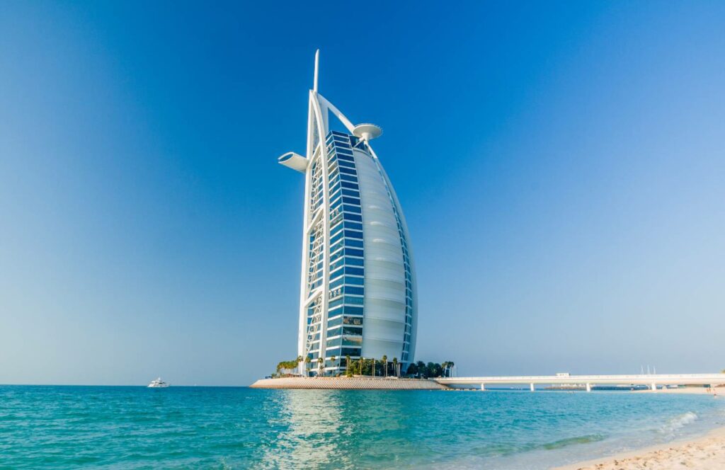 Burj Al Arab Jumeirah luxury honeymoon hotel in Dubai
