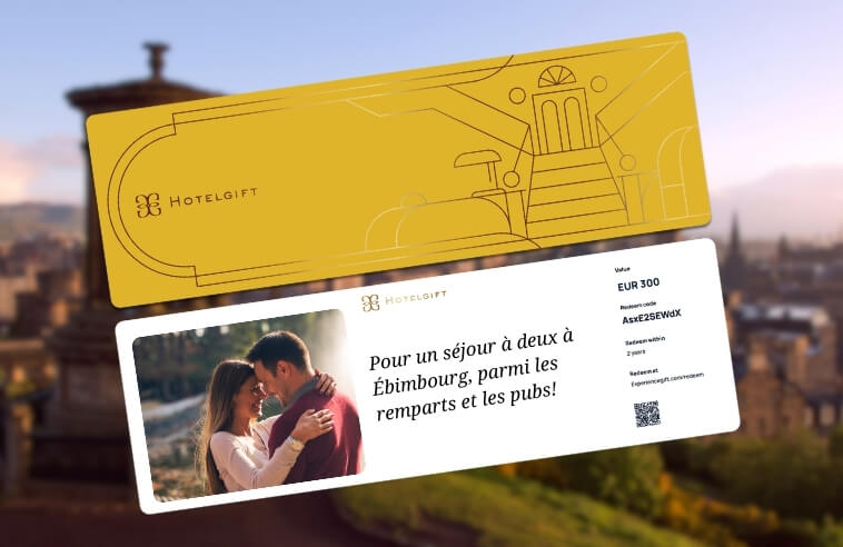 carte cadeau hotelgift pour un séjour à Édimbourg en hiver