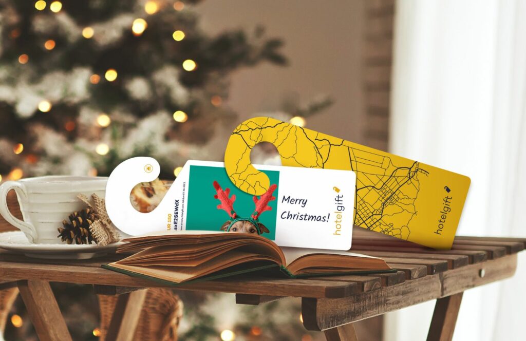 give a personalised gift card for hotels this christmas 2024