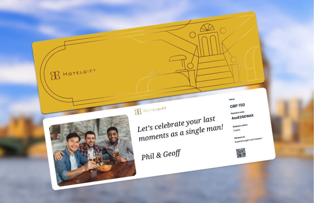 Hotelgift is a great present to give the groom during his stag do in the UK