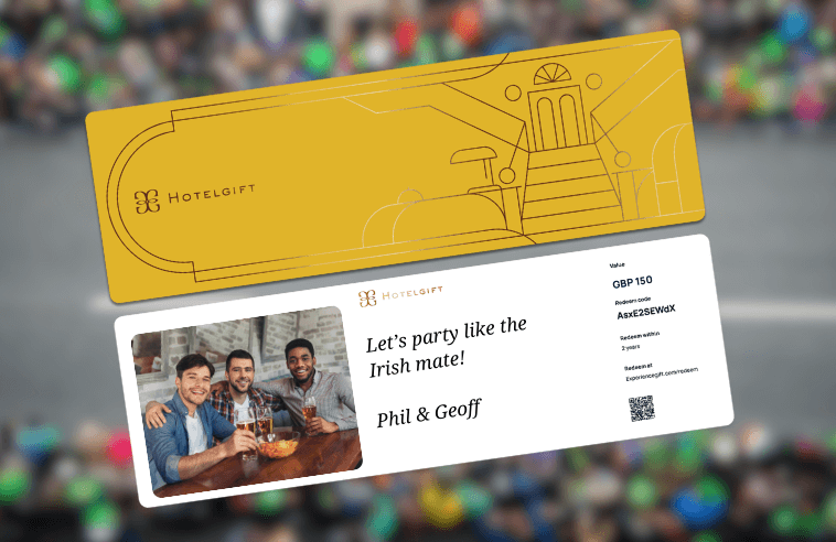 Hotelgift voucher for St patricks day in the UK