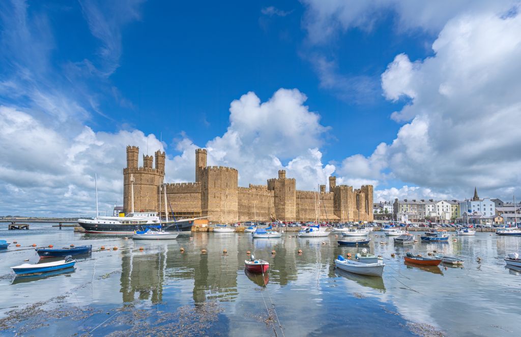 Caernarfon Castle is one of the most historical sites in the uk