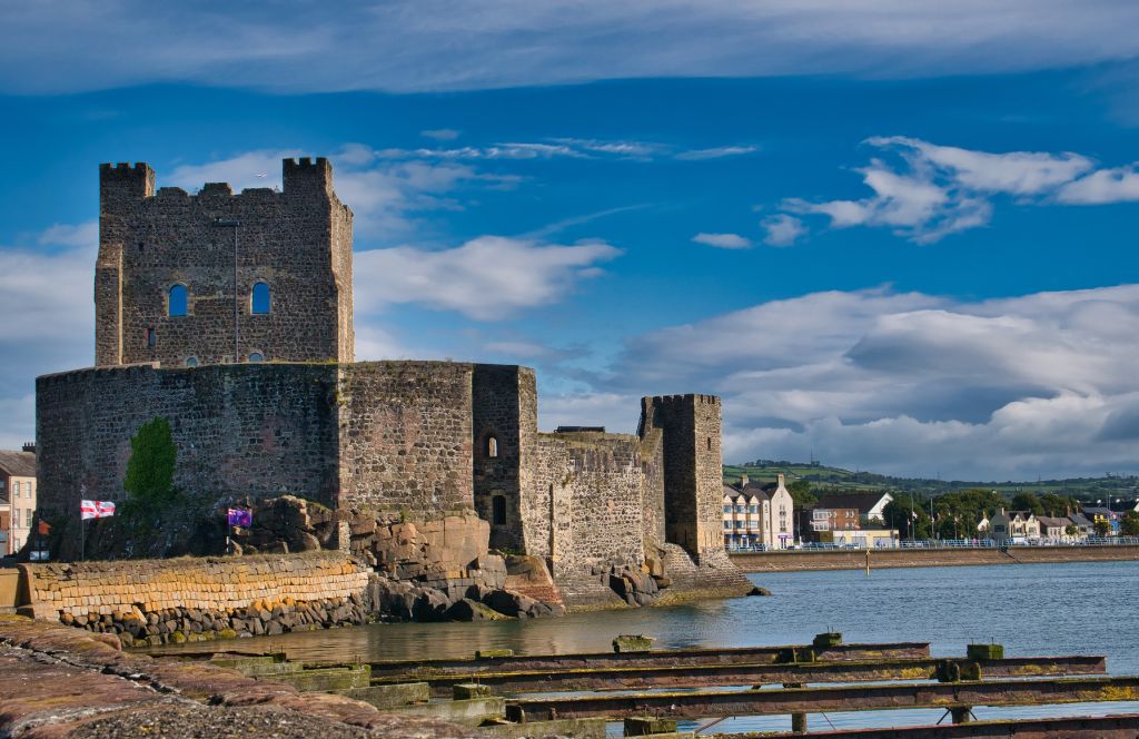 Carrickfergus Castle in northern ireland is one of the UK's most historical sites