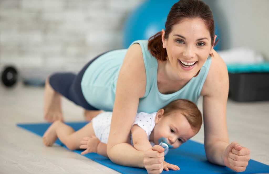 one of the best new mum gifts are baby and mum yoga classes