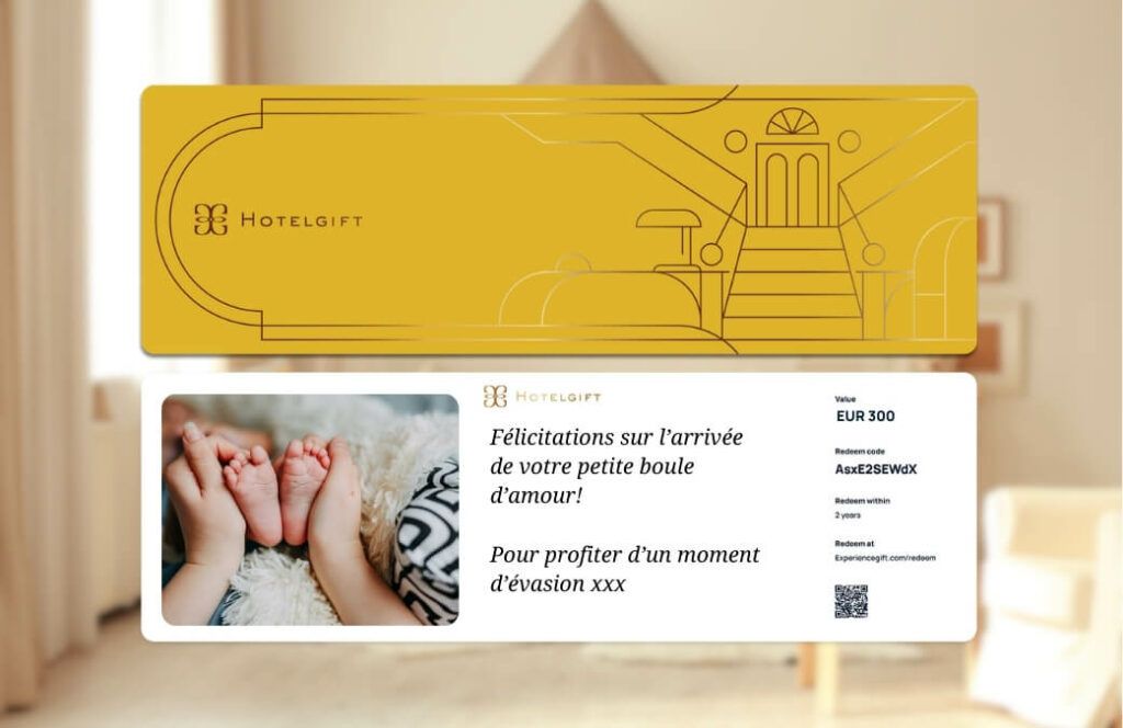 carte cadeau hotelgift idee cadeau jeune maman