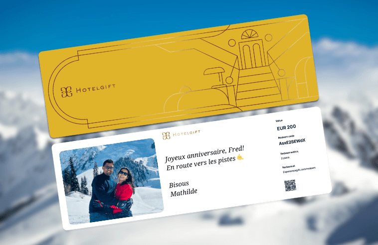 Hotelgift carte cadeau pour un weekend dans la meilleure station de ski en France
