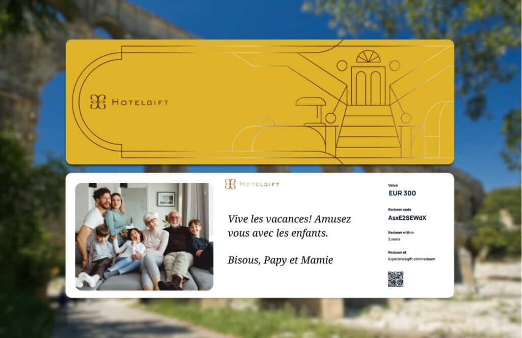 carte cadeau hotelgift pour partir en vacances en france en avril