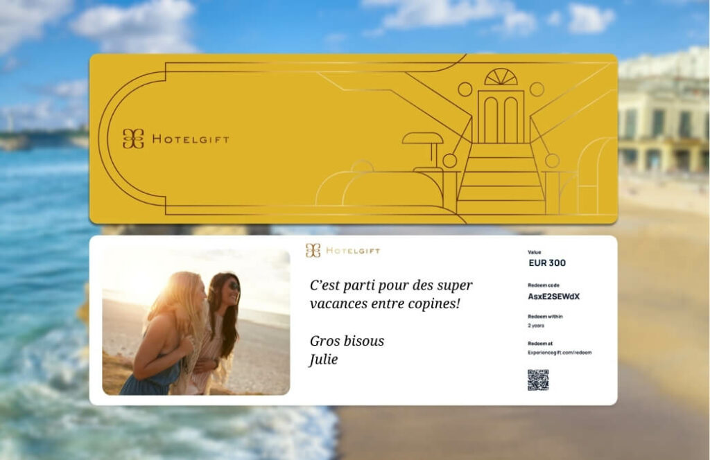 Carte cadeau hotelgift pour partir en vacances cet été en france
