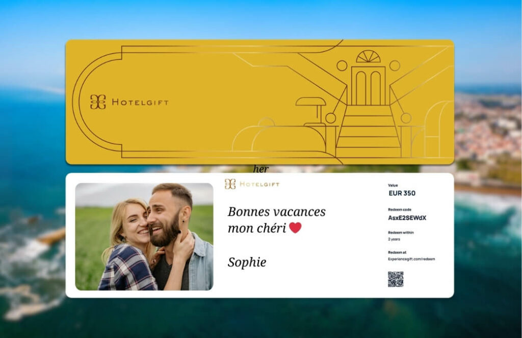 Carte cadeau Hotelgift pour des vacances en france en juillet