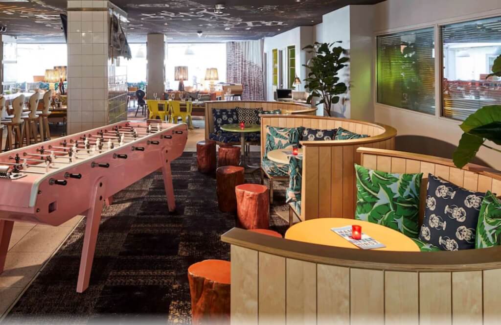 Espace commun du Mama Shelter à Marseille