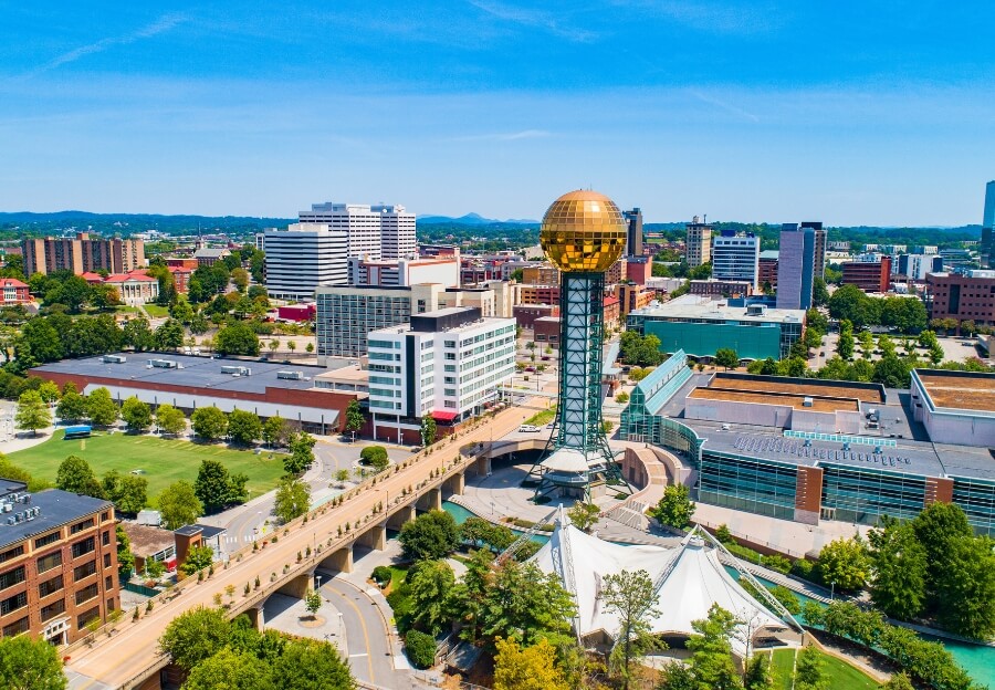 skyline of Knoxville