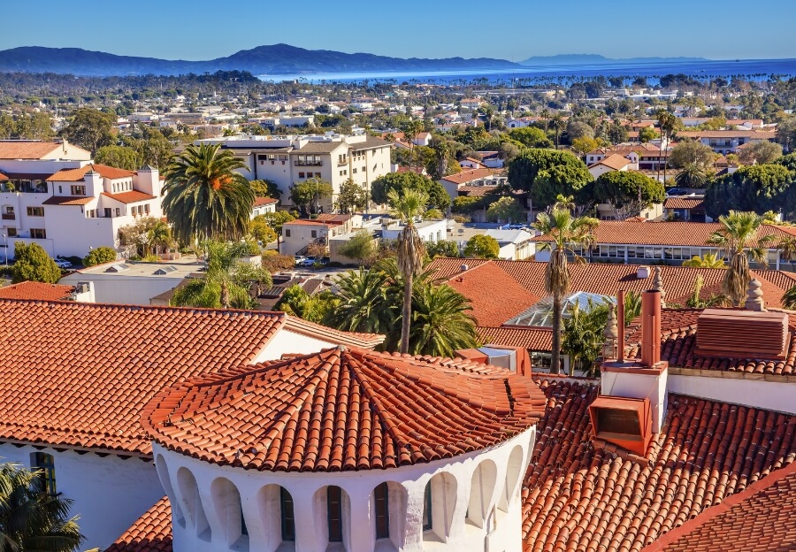 view over Santa Barbara