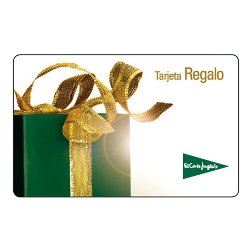 Tarjeta regalo para navidad y realizar tus compras en cualquier tienda de España