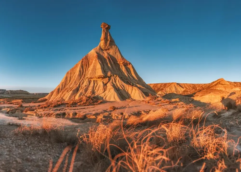 Zona de Bardenas Reales en Navarra - Naturaleza pura en un ambiente árido