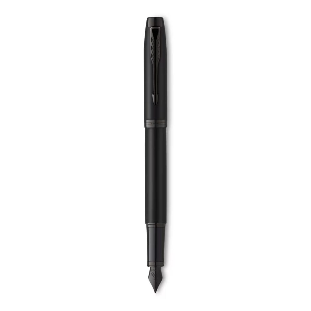Pluma Parker IM Achromatic negra como regalo de jubilación elegante