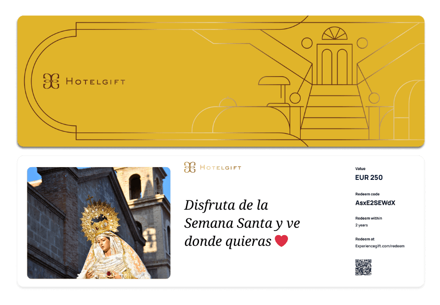 Hotelgift - regalo de tarjeta de hotel para Semana Santa