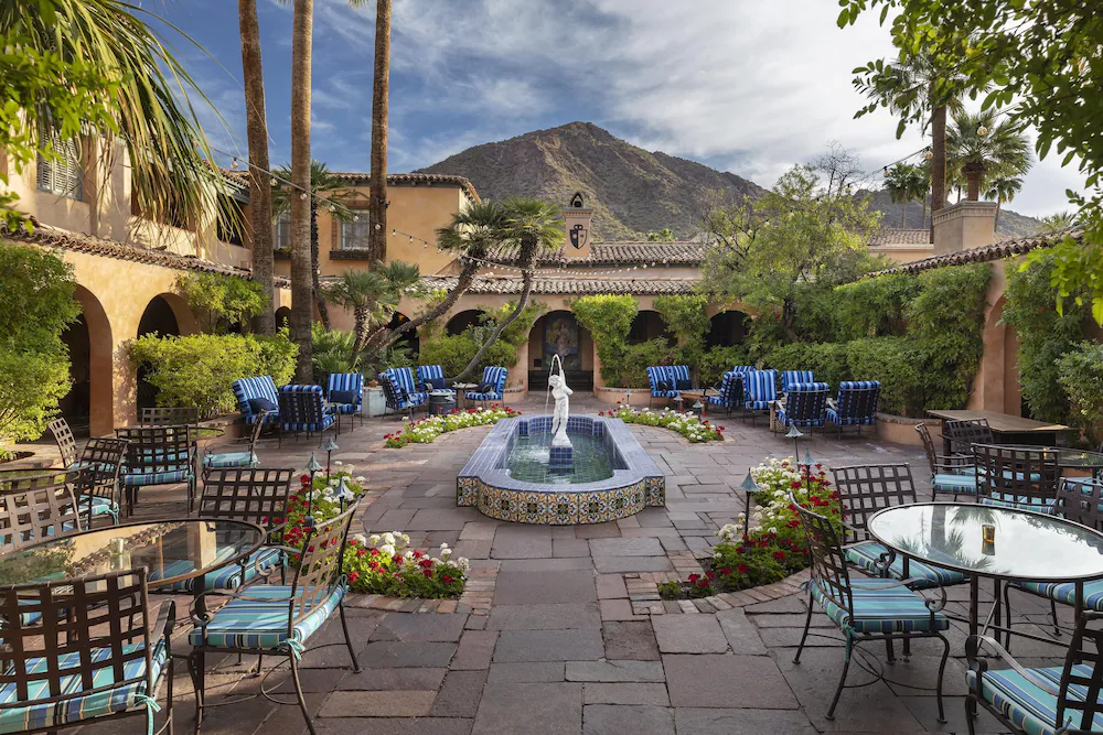 Royal Palms Resort and Spa in Phoenix, 1920s Spanish Colonial architecture with Camelback Mountain views