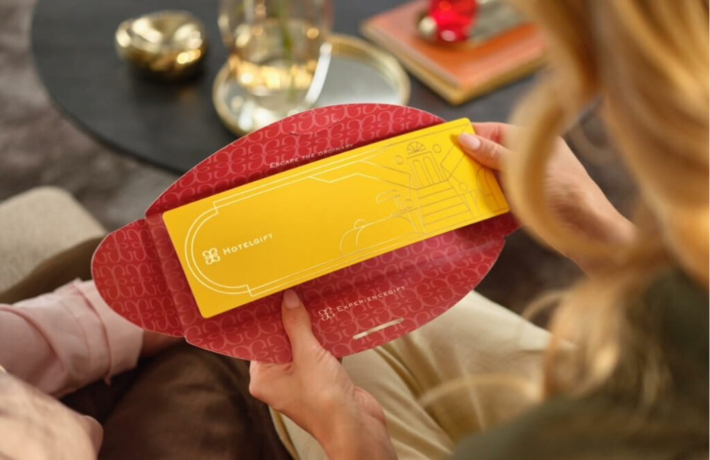 Personalisierter Hotelgift-Gutschein als Weihnachtsgeschenk