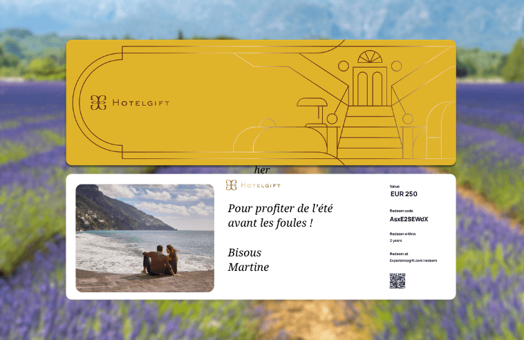 Carte Hotelgift pour des vacances en France en juin