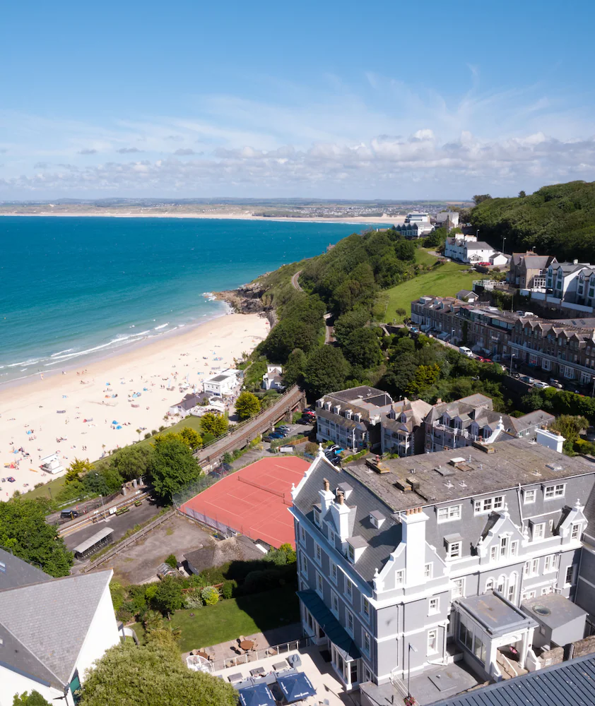 Harbour Hotel St Ives, spa hotel overlooking Porthminster Beach in Cornwall
