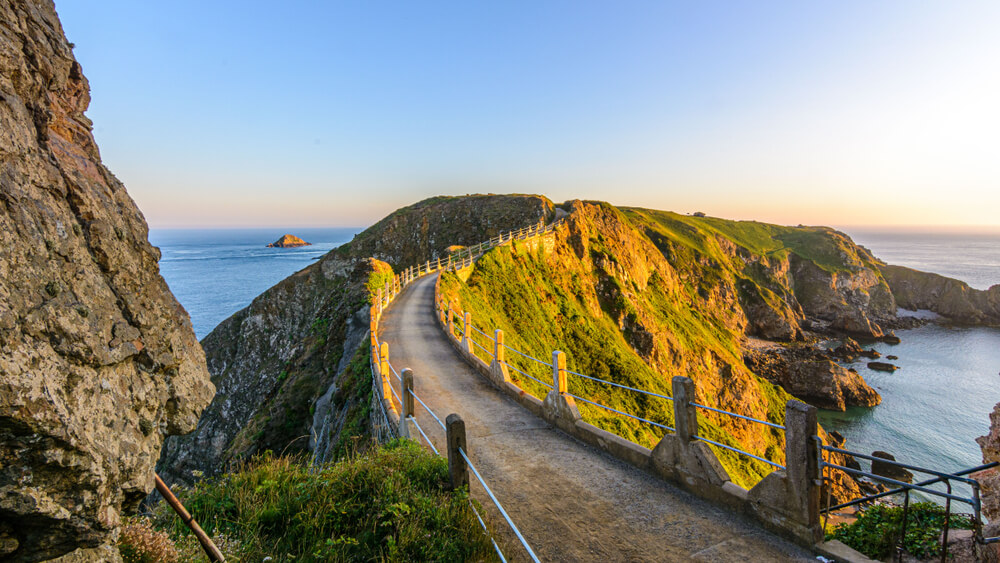 Sark coastline in summer, Channel Islands