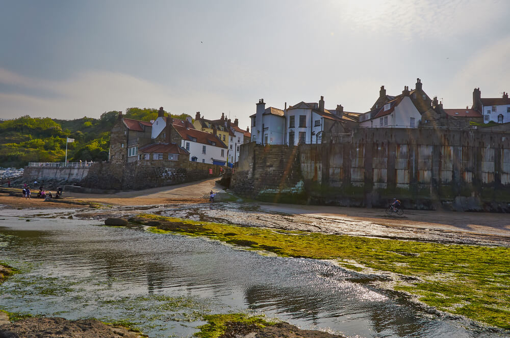 Whitby and Robin Hood's Bay coastline in summer