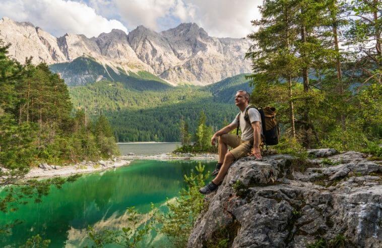 Bayerische Alpen im Juli in Deutschland