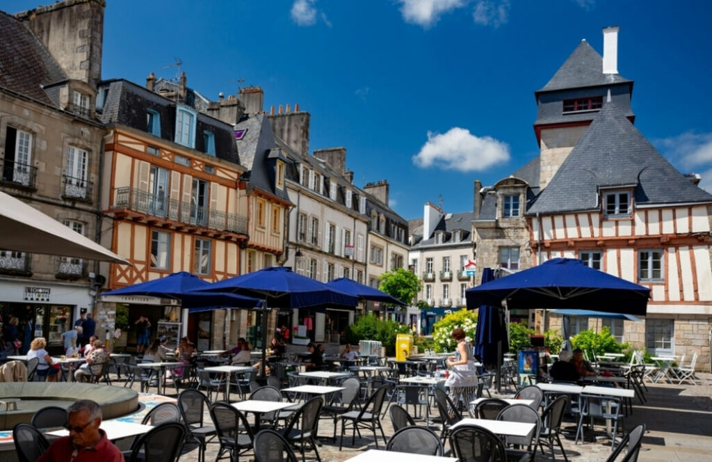 Terasse à Quimper en Bretagne