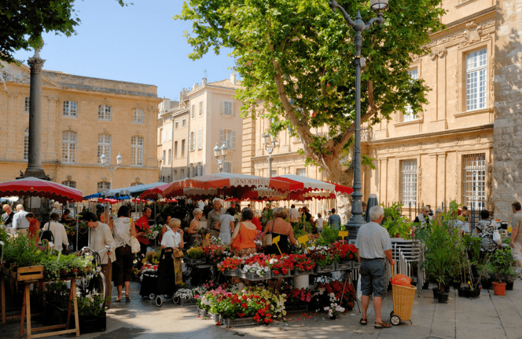 Marché à Aix en Provence
