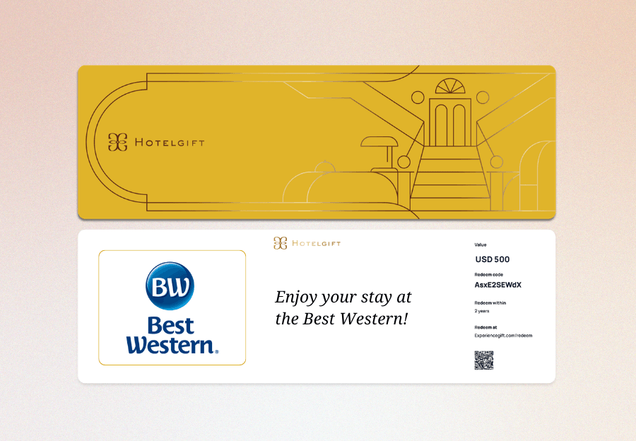 Physical gift card by mail