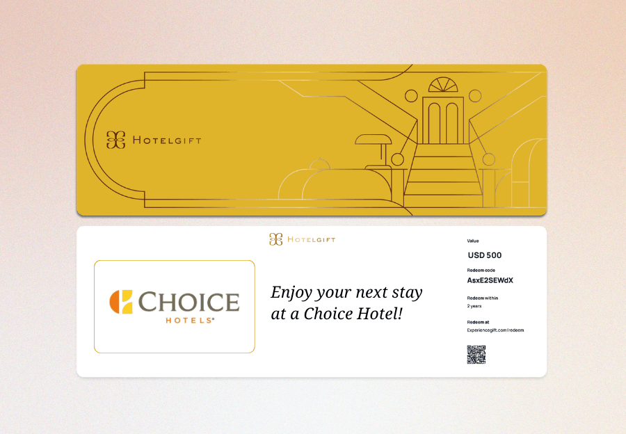Physical gift card by mail