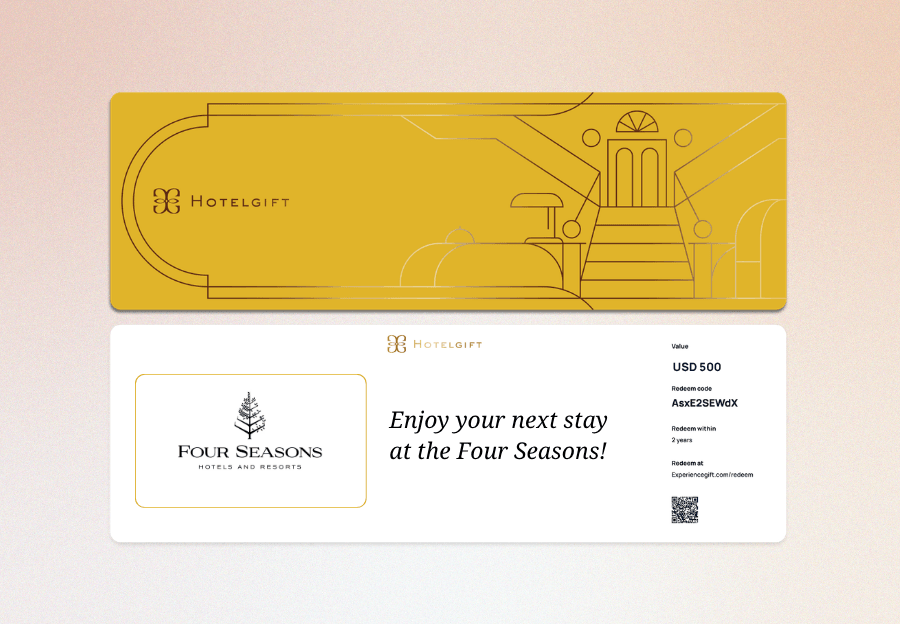 Physical gift card by mail