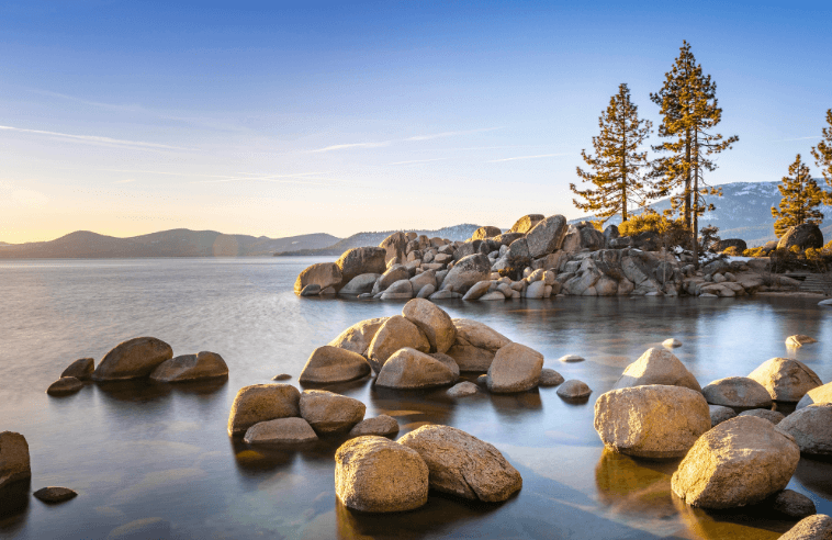 Lake Tahoe, where to go in August in the US