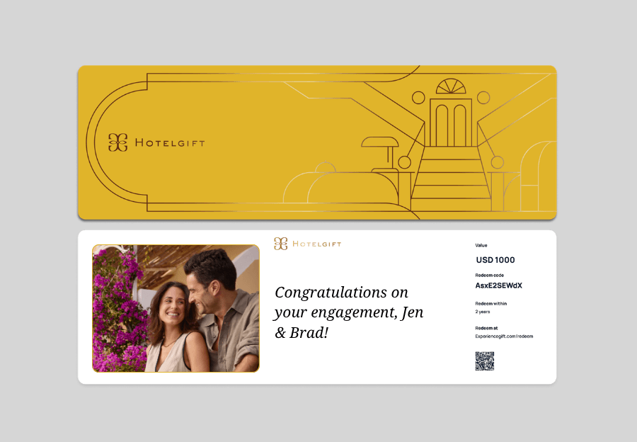 Experiencegifts as engagement gifts