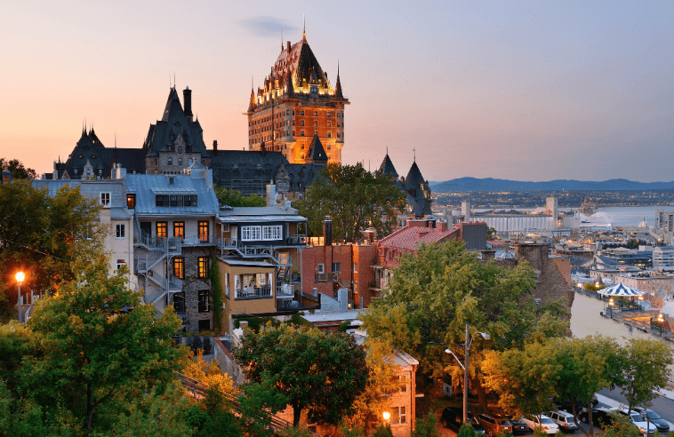 Quebec city is a great Fall destination in North America