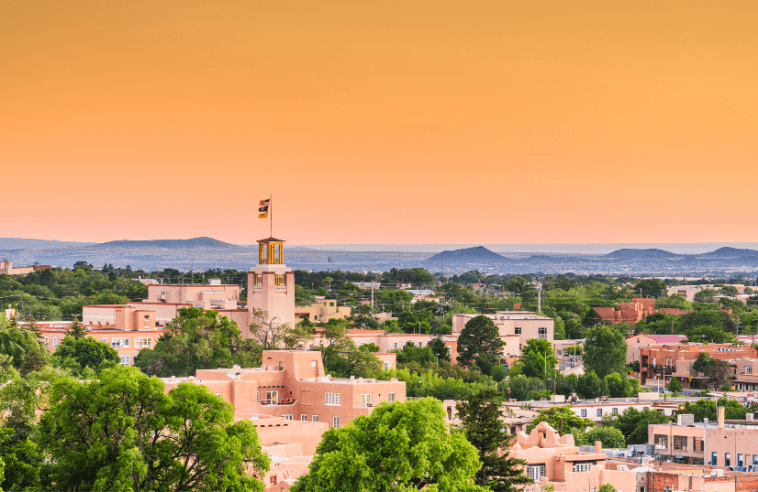 Santa Fe New Mexico is a great Fall destination in North America